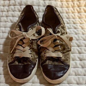 MICHAEL Michael Kors Brown Canvas Loafers